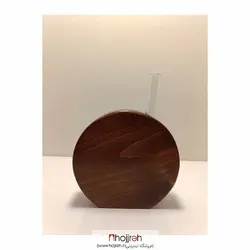 جای گل تزئینی چوبی با شیشه لام کد GSH0052