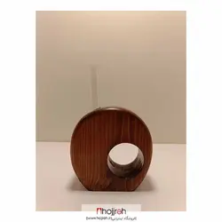 جای گل تزئینی چوبی با شیشه لام کد GSH0053