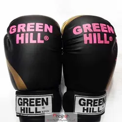 دستکش بوکس مشکی گرین هیل GREEN HILL | فوم اعلا کد VM113