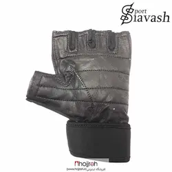 دستکش چرمی بدنسازی نیمه انگشتی مردانه برند VELO کد SI96