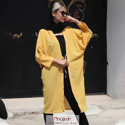 مانتو حریر میله ای تابستانی کد AL46