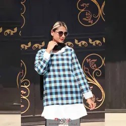 مانتو شومیزی چهارخونه کد AL41