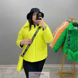 ست کاپشن و کیف زنانه زرد فسفری کوتون KOTON کد AL1133