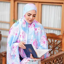 چادر نماز کیسه ای مقنعه سر خود کد MS09