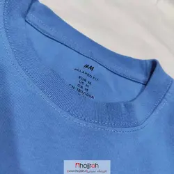 تیشرت نخی آبی اچ اند ام H&M کد NL13