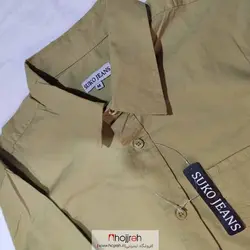 اطلاعات ، قیمت و خرید شومیز وارداتی برند suko jeans رنگ کرم تیره کد NL15
