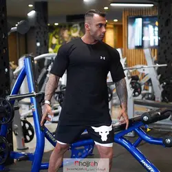 ست تیشرت و شلوارک بدنسازی و باشگاهی آندر آرمور UNDER ARMOUR کد S221