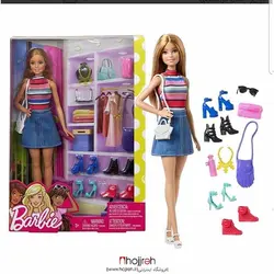 عروسک باربی همراه با اکسسوری برند barbie کد H321