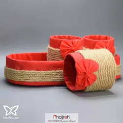 جای حبوبات ۳ عددی کنفی قرمز کد P73