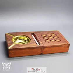 زیر سیگاری و جا سیگاری چوبی هندی لوکس کد P75