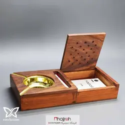 زیر سیگاری و جا سیگاری چوبی هندی لوکس کد P75