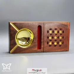 زیر سیگاری و جا سیگاری چوبی هندی لوکس کد P75