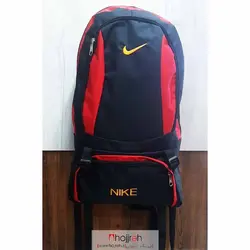 کیف کوله نایک NIKE مشکی قرمز کد VM386