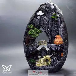 جای عود آبشاری طرح صخره تخم مرغی | سه بعدی | ارسال رایگان کد P01