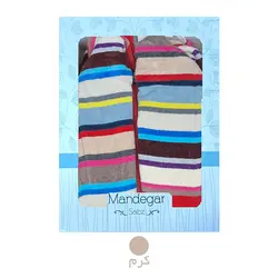 حوله تن پوش ماندگار طرح نخ رنگی راه راه - حوله هنر