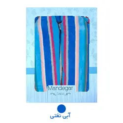 حوله تن پوش ماندگار طرح نخ رنگی راه راه - حوله هنر