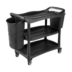 ترولی پذیرایی صنعتی مدل امریکن 630 (همراه با سطل کناری) - فروشگاه آنلاین خانه و دکور Home & Decor Online Shopping Store فروشگاه آنلاین خانه و دکور