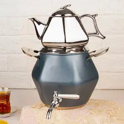 ست کتری قوری کروپ ست مدل الماس رنگی کد 802 - مدل جدید - تخفیف ویژه