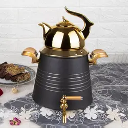 ست کتری قوری کروپ ست مدل هرمی رنگی کد 811 - مدل جدید - تخفیف ویژه