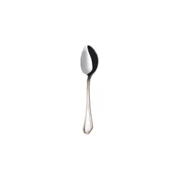 قاشق چای خوری 6 نفره ناب استیل طرح ونیز دور طلایی (6 پارچه) - مدل جدید - تخفیف ویژه
