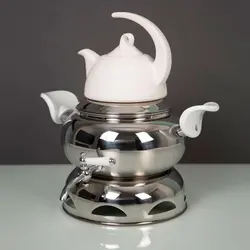 ست کتری و قوری کروپ ست مدل روژین استیل کد 404 - مدل جدید - تخفیف ویژه