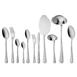 سرویس قاشق و چنگال 18 نفره ناب استیل طرح برلین استیل براق (86 پارچه) - مدل جدید - تخفیف ویژه
