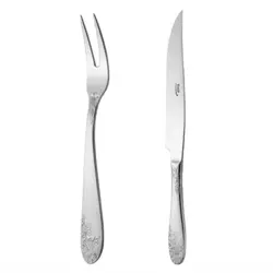 کارد و چنگال بره ناب استیل طرح امپریال استیل براق (2 پارچه) - مدل جدید - تخفیف ویژه