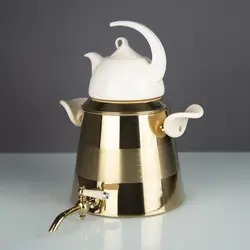 ست کتری و قوری کروپ ست مدل ویونا طلایی PVD کد 814 - مدل جدید - تخفیف ویژه