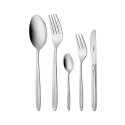 سرویس قاشق و چنگال 6 نفره ناب استیل طرح پالرمو استیل براق (30 پارچه) - مدل جدید - تخفیف ویژه