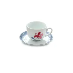 سرویس چینی زرین 6 نفره چای خوری والنسیا ارغوانی (12 پارچه) - مدل جدید - تخفیف ویژه