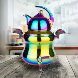 ست کتری و قوری کروپ ست مدل پرنس هفت رنگ PVD کد 202 - مدل جدید - تخفیف ویژه