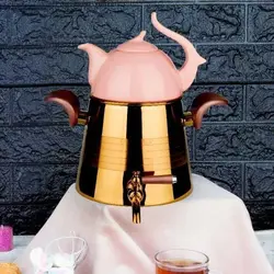 ست کتری و قوری کروپ ست مدل ویونا رزگلد PVD کد 501 - مدل جدید - تخفیف ویژه