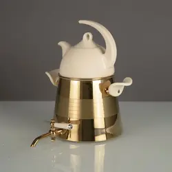 ست کتری و قوری کروپ ست مدل ویونا طلایی PVD کد 608 - مدل جدید - تخفیف ویژه