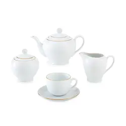 سرویس چینی زرین 6 نفره چای خوری زرین (17 پارچه) - مدل جدید - تخفیف ویژه