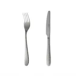 کارد و چنگال میوه خوری 6 نفره ناب استیل طرح واریان (12 پارچه) - مدل جدید - تخفیف ویژه