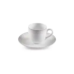 سرویس چینی زرین 6 نفره قهوه خوری مون بلان مشکی (12 پارچه) - مدل جدید - تخفیف ویژه