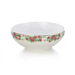 کاسه سالاد بزرگ چینی زرین طرح بیدگل (1 پارچه) - مدل جدید - تخفیف ویژه