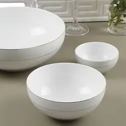 سرویس چینی زرین 6 نفره پیاله سپید صدف (13 پارچه)