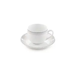 سرویس چینی زرین 6 نفره چای خوری مون بلان مشکی (12 پارچه) - مدل جدید - تخفیف ویژه