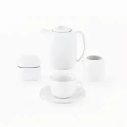 سرویس چینی زرین 6 نفره چای خوری زرین (17 پارچه) - مدل جدید - تخفیف ویژه