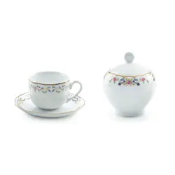 سرویس چینی زرین 6 نفره چای خوری گلستان (14 پارچه) - مدل جدید - تخفیف ویژه