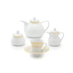 سرویس چینی زرین 6 نفره چای خوری جنوا (18 پارچه) - مدل جدید - تخفیف ویژه