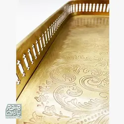 سینی برنجی مستطیل صلیبی