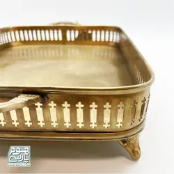 سینی برنجی مستطیل صلیبی