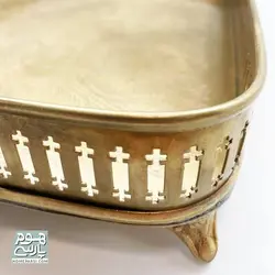 سینی برنجی مستطیل صلیبی