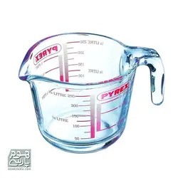 شیرجوش پیمانه ای پیرکس فرانسه 2 سایز مدل Classic Glass