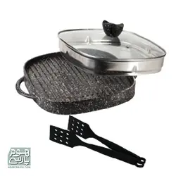 تابه گریل نالینو مدل Lorenza دو طرفه (با درب)