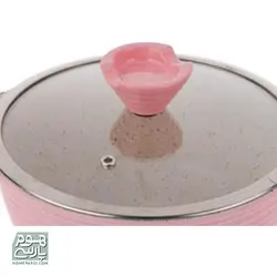 سرویس قابلمه 16 پارچه هوم کینگ مدل Granite Plus رنگ زرشکی