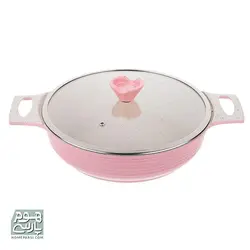 سرویس قابلمه 16 پارچه هوم کینگ مدل Granite Plus رنگ زرشکی