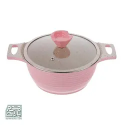 سرویس قابلمه 16 پارچه هوم کینگ مدل Granite Plus رنگ زرشکی